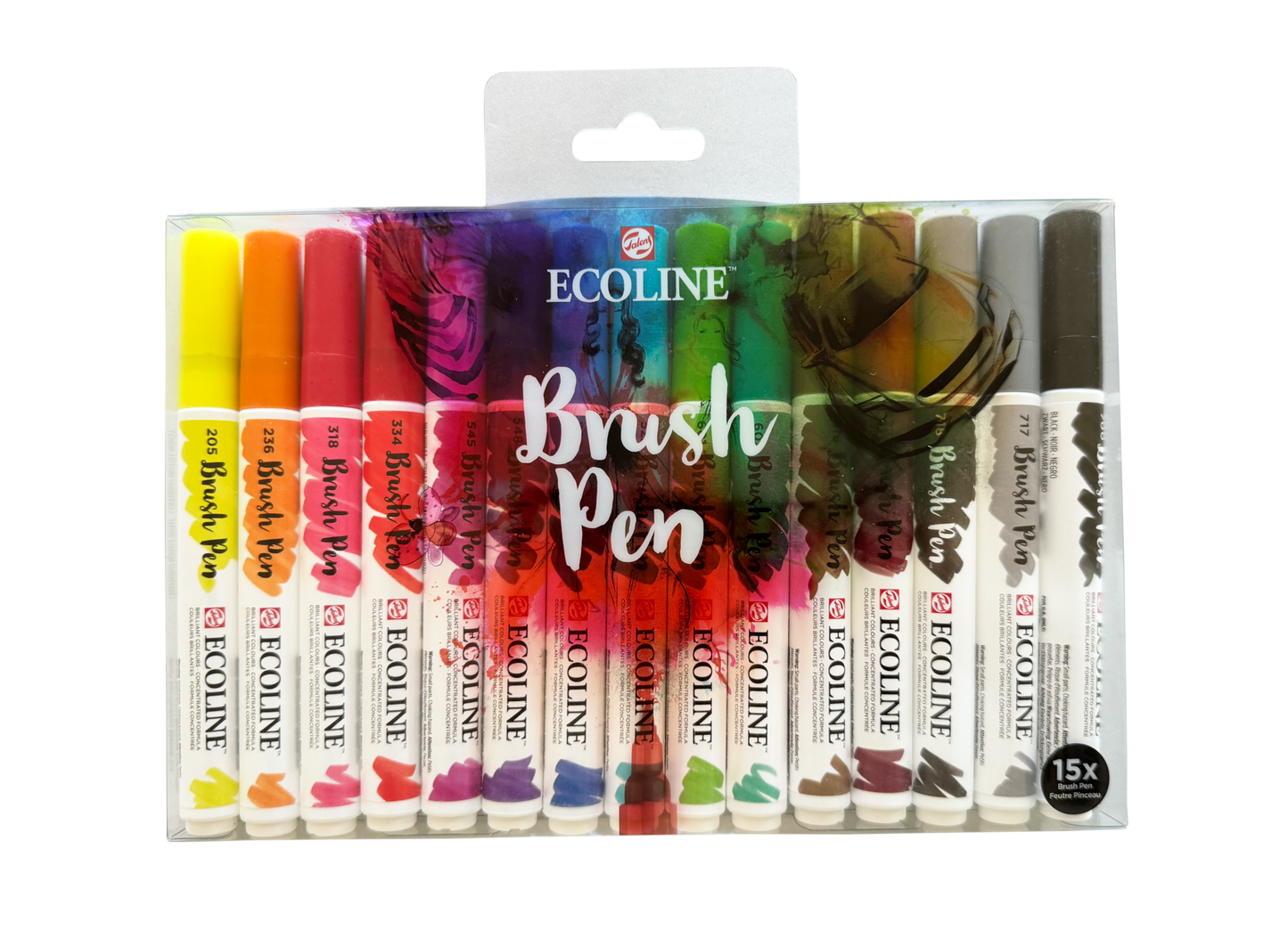 Watercolour Brush Pen set - 15 kleuren